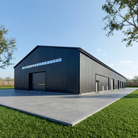 Bâtiment d'entrepôt industriel YUHUI en acier Q345 robuste, conforme aux normes GB, soudé, coupé, plié, personnalisé, garantie 5 ans