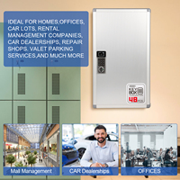 Armoire de gestion des clés murale en alliage d'aluminium Glosen AM9048 avec serrure et 48 étiquettes pour une utilisation dans les hôpitaux, les écoles, etc.