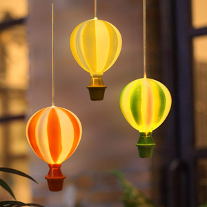 Illumina la notte da sogno nel giardino le lampade a vento con mongolfiera ad energia solare aggiungono un tocco da favola al tuo cortile - Product Image 5