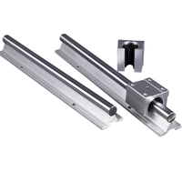 Rail de guidage linéaire rond en aluminium CNC SBR12 et bloc coulissant linéaire SBR12UU SBR12LUU