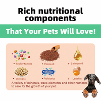 OEM 15-en-1 Multivitamines à croquer pour chiens, Alimentation pour animaux de compagnie, Probiotiques à base de plantes, Supplément à croquer pour la santé intestinale, les soins de la peau et la santé cardiaque