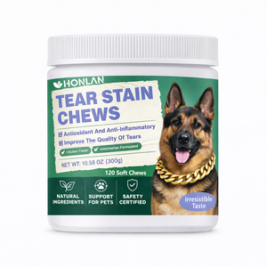 Suplemento Masticable para Mascotas para Manchas de Lágrimas, Masticables Suaves para Manchas de Lágrimas con Aceite de Pescado, Suplemento para la Visión, Eliminador de Manchas de Lágrimas para Perros - Product Image 1