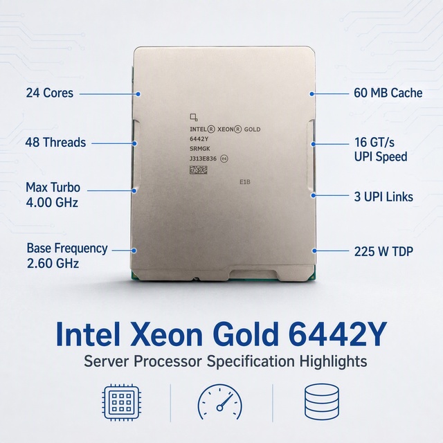 4th Gen Intel Xeon Scalable CPU Xeon Gold 6442Y Xeon Gold 6443N 6444Y 6448H 6448Y 6454S 6458Q