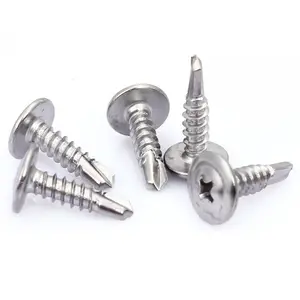 3.2 3.9mm Stainless Steel SS304 316 316L A2 A4 70 80 Phillips Drive Countersunk Flat Head Round Head Self Drilling Roofing Screw