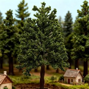 Árboles de Pino en Miniatura Hechos a Mano de Plástico para Decoración del Hogar, Ideales para Paisajes y Maquetas de Trenes - Product Image 4
