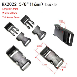 Boucles réglables personnalisées en POM noir recyclé Boucle coulissante en plastique pour tri planeur et échelle - Product Image 2