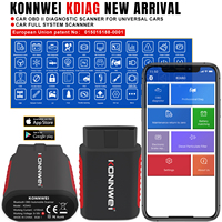 KONNWEI KDIAG MINI 2023 – Scanner automobile toutes fonctions avec réinitialisation SAS, service EPB, programmateur ECU, outil de diagnostic OBD/OBD2 pour voiture (similaire à Thinkdiag)
