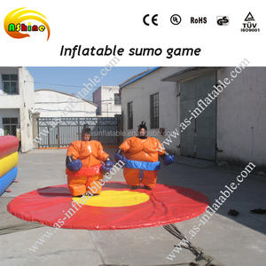 Costume de mascotte de <span class=keywords><strong>sumo</strong></span> gonflable jaune personnalisable pour les jeux de fête - Product Image 5