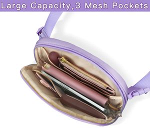 Riñonera pequeña impermeable para mujer con parches de letras personalizados, estilo moderno, para deportes y uso cruzado en el pecho - Product Image 5