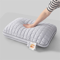 Oreiller de sommeil minimaliste en fibre de velours, qualité export, ultra-doux et moelleux comme un nuage, avec soutien cervical, lavable en machine, anti-déchirure des fibres.