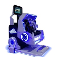Simulador de Máquina de Juegos de Realidad Virtual 9D con Experiencia de Rotación de 720°, Montaña Rusa de Visión 360°, Atracciones de Parque de Diversiones