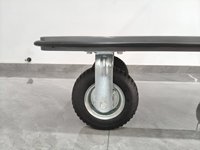 Carretilla de Plataforma Plana con Ruedas Inflables de 8 Pulgadas para Logística de Almacén, Carretilla Plegable para Transporte de Carga