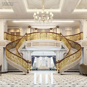 TAKA-escalera <span class=keywords><strong>de</strong></span> mármol curvo con diseño <span class=keywords><strong>de</strong></span> flor <span class=keywords><strong>de</strong></span> chorro <span class=keywords><strong>de</strong></span> agua, diseño <span class=keywords><strong>de</strong></span> lujo para hotel/villa - Product Image 4