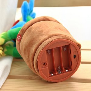 Juguete de Peluche de Girasol Eléctrico de Algodón PP con Saxofón USB, 120 Canciones, Baila y Canta para Niños - Product Image 5