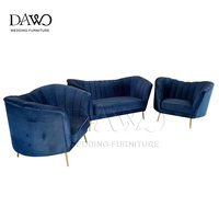 Nordique paresseux léger velours coquille pétale canapé canapé minimaliste chaises 1 + 1 + 2 canapés ensemble fauteuil