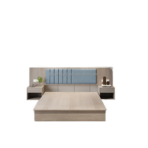 Juego de Cama Doble Moderno Personalizado para Hotel con Cabecera Tapizada, Precio de Mayoreo Directo de Fábrica, Muebles para Habitación de Huéspedes de Hotel de 3 Estrellas - Product Image 3