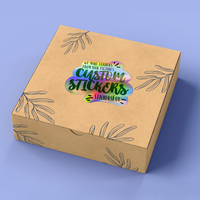 Autocollants holographiques portables et adaptés aux voyages pour la décoration d'ordinateurs portables, de bouteilles d'eau et de bagages avec adhésif durable et imperméable