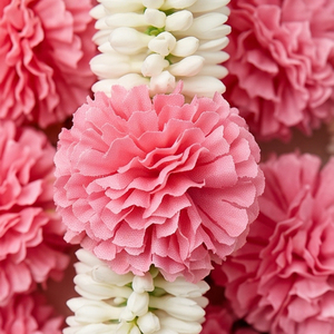 Artificial Flower Garland Sakad Ladi Pink <b>White</b> Decorative <b>Hanging</b> Floral String for Wedding Festival Home Decor - Product Image 4