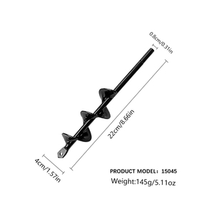 Forets à sol en acier allié de haute qualité, <span class=keywords><strong>outil</strong></span> de forage et de plantation au sol, insert de trou <span class=keywords><strong>pour</strong></span> poteau de serre. - Product Image 3