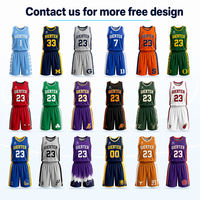 Uniformes de basketball personnalisés en maille respirante, sublimation, coupe régulière, écologiques, séchage rapide, conception gratuite, vente en gros d'usine AAU