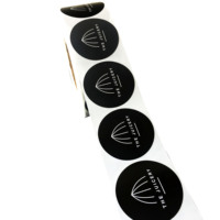 Personal isierte Fruchtsaft Produkt benutzer definierte runde Aufkleber Papier Vinyl Kleber wasserdichte Aufkleber Etikett Drucken Logo Aufkleber Rolle