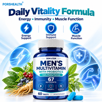 Comprimés multivitaminés pour hommes OEM ODM sous marque privée, avec minéraux chélatés et vitamines B méthylées et zinc pour la vitalité quotidienne - Vente en gros