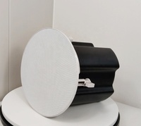 Haut-parleur coaxial de 6 pouces, haut-parleur Hi-Fi sans cadre, grille en fer, haut-parleur de plafond audio commercial, son facile à installer, hôtel, complexe hôtelier