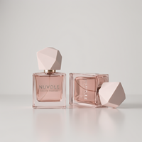 Meilleur prix pour flacons de parfum vides, flacons de parfum en verre brun de 30 ml, flacons de parfum rectangulaires de 50 ml, flacon de parfum de 100 ml avec emballage en boîte
