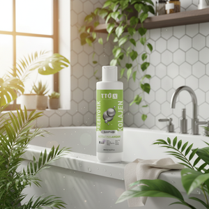 Shampoo prébiotique et collagène, kératine et argan TTO-X, renforcement et nutrition des cheveux, unisexe, 250 ml - Product Image 3