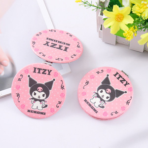 Miroir cosmétique pliant portable Kawaii My Melody Cinnamoroll Design double face pour le maquillage de voyage Miroir de poche - Product Image 3