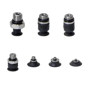 Factory Customized Flat Suction Cup Series Vacuum Accessories Black Suction Cup Flat Suction Cup