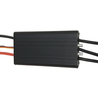 Contrôleur électronique de vitesse (ESC) sans balais haute puissance Flier 120V 300A pour bateaux RC marins et planches de surf électroniques avec boîtier de programmation/fonction de refroidissement par eau
