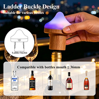 Lampe de table tactile rechargeable USB pour bouteille de vin, décoration moderne pour la maison, lumière LED RGB intégrée, veilleuse de chevet pour chambre à coucher