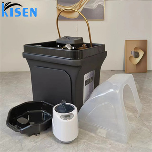 Mangkuk Sinki Syampu Mudah Alih Pencuci Rambut Profesional Kisen Dengan Terapi Peredaran air Kepala Spa <span class=keywords><strong>Dan</strong></span> Pengukus Pengasapan - Product Image 3