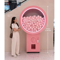 Distributeur de capsules de 100 mm avec billes rebondissantes, paiement par pièces, distributeur d'œufs torsadés, machine Gacha Gachapon