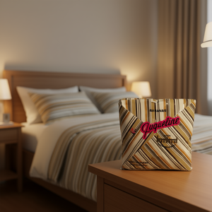 Juego de Sábanas Dobles Jaqueline 100% Algodón con Estampado a Rayas para Cama - Product Image 2