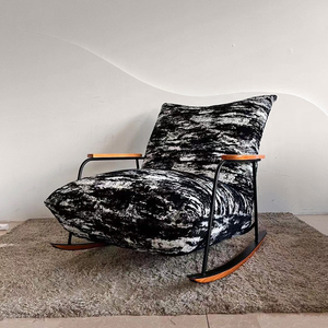 Poltrona Moderna Relax <span class=keywords><strong>per</strong></span> Allattamento, Sedia da Giardino, Camera da Letto, Sdraio Singola, Sedia <span class=keywords><strong>a</strong></span> <span class=keywords><strong>Dondolo</strong></span> - Product Image 2