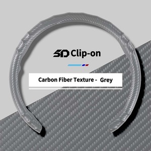 Housse de <span class=keywords><strong>volant</strong></span> universelle en <span class=keywords><strong>cuir</strong></span> de luxe à 4 branches de type D/O, installation rapide, design élégant pour voiture - Product Image 4