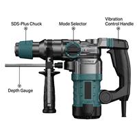 Marteau perforateur rotatif filaire 1700W SDS-Plus, marteau électrique robuste pour la démolition de béton et de maçonnerie, CE OEM