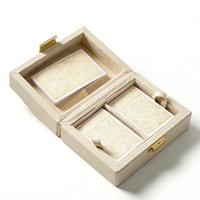 Boîte en cuir PU personnalisée haut de gamme pour jeu de cartes à jouer en plastique 100% double jeu avec carnet et crayon