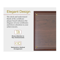 Support de cadre de certificat en bois en gros, affichage de plaque murale à glissière, plaque de certificat à glissière et porte-document