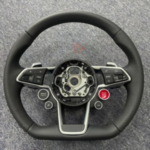 Volante Deportivo de Fibra de Carbono con Pantalla LED para <span class=keywords><strong>Audi</strong></span> A7 A4 A5 A6 S4 S5 S7 2010 2013 2014 2015, <span class=keywords><strong>Interior</strong></span> Automotriz - Product Image 2