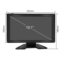 Moniteur DVR 4 canaux avec écran tactile 10,1 pouces, vision nocturne, carte USB TF, moniteur de voiture, enregistreur vidéo de voiture MDVR, aide au recul de voiture