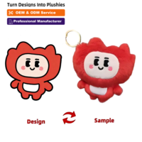 Peluches miniatures de haute qualité, super douces, remplies de PP, fabriquées sur mesure par une usine professionnelle, pour la saison des fêtes