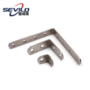Support d'angle en acier inoxydable SEVILO pour étagère, blanc/transparent, <span class=keywords><strong>fixation</strong></span> simple face - Product Image 4