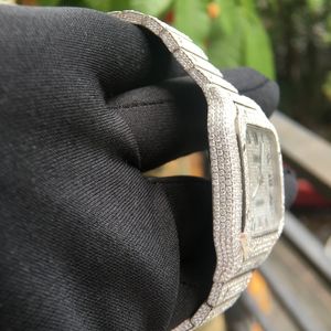 Montre-bracelet automatique unisexe de luxe en moissanite VVS, cadran saphir 42 mm, affichage par aiguilles, étanche 30 bars - Product Image 3