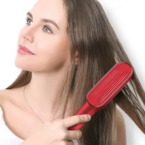 KSKIN KD380K rizador de pelo profesional iónico 2 en 1 alisador de pelo y rizador alisador de pelo de cerámica cepillo peine