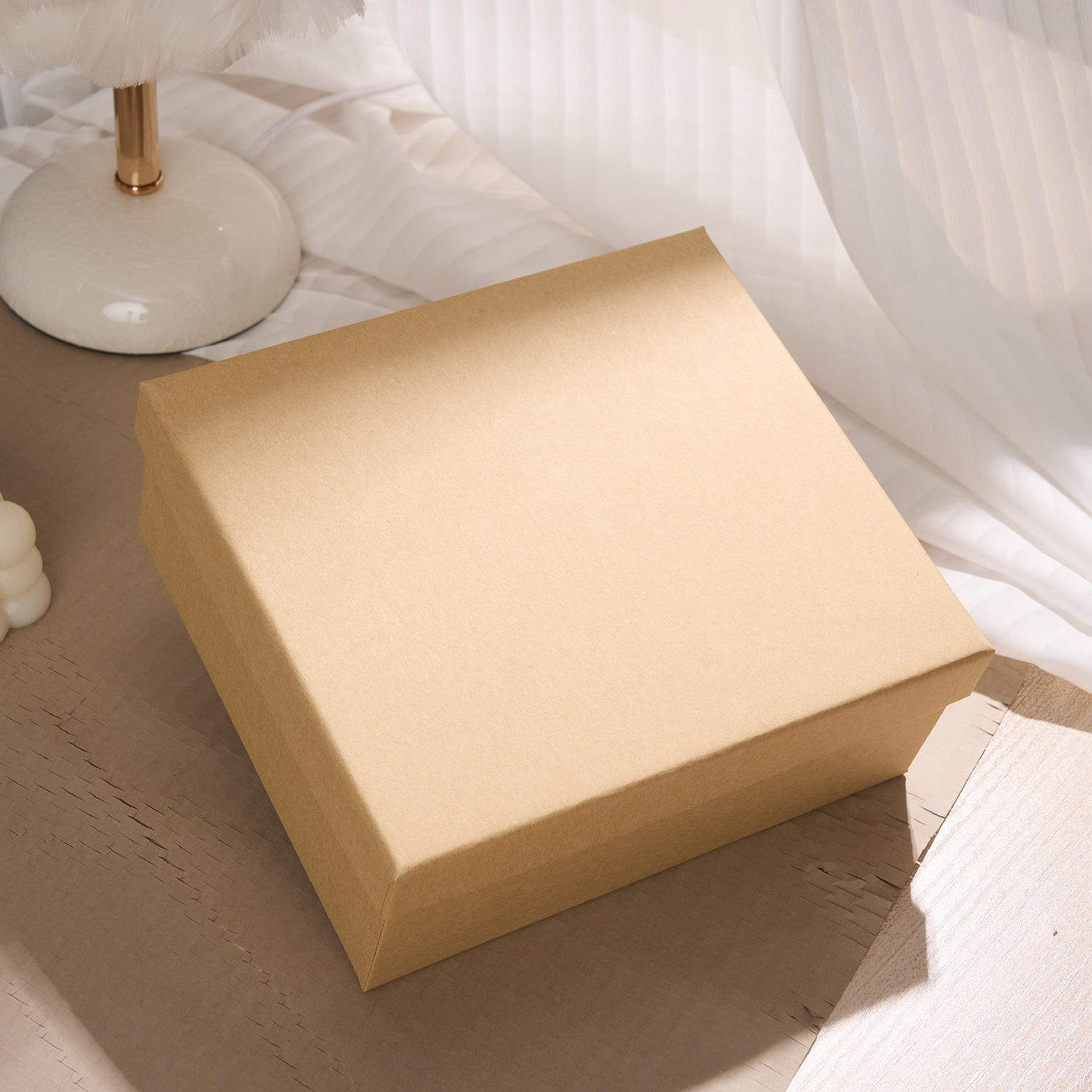 Coffret cadeau en papier kraft (hors accessoires)