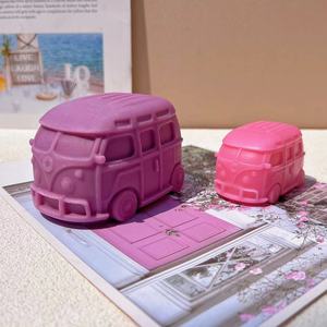 Xe Thể Thao Và Xe Buýt Nến Xà Phòng Thạch Cao Nhựa Silicone Khuôn Mẫu Có Kích Cỡ Khác Nhau Hương Liệu Thạch Cao Khuôn - Product Image 2