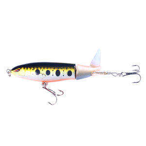 Ensemble de leurres de pêche en surface, popper rotatif, canard, appât artificiel dur, kit avec émerillons pour la pêche au black-bass, au brochet, en eau douce et en eau salée - Product Image 6